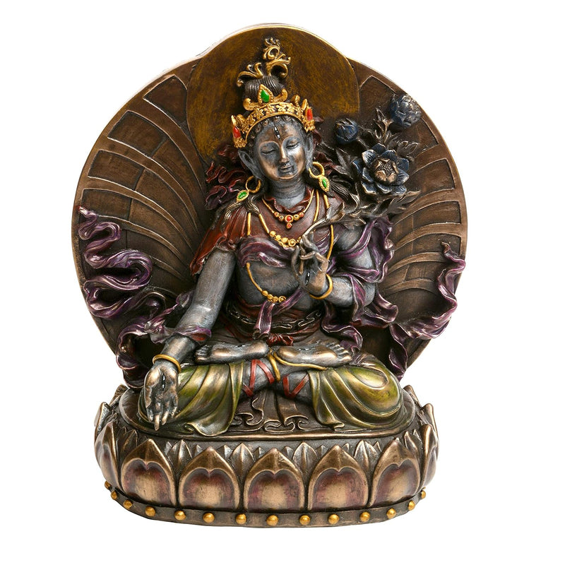 Resin Large Tibetan Buddhist Green Tara Statue (Height : 6 inches)