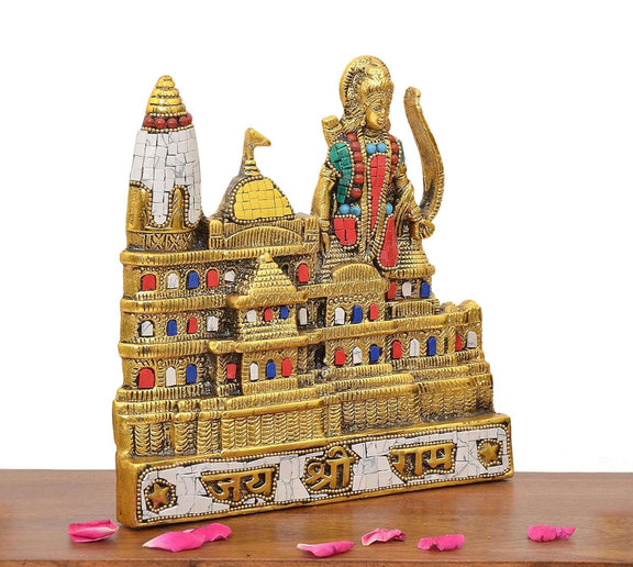 Metal Ram Mandir Architectural Model (Height : 8 inch)