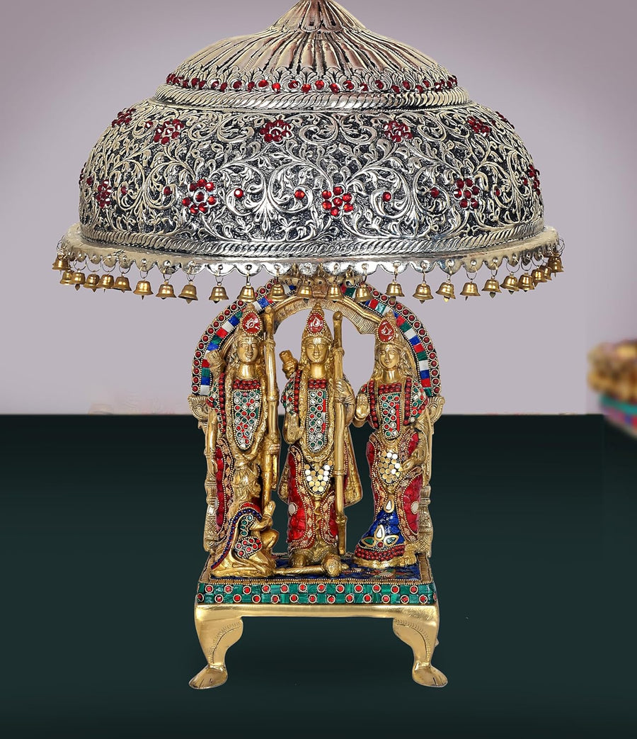 Brass Deity Chattar for God and Temple (Heigh - 7.5 Inches) Craft Detail