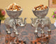 Metal Elephant Dry Fruit Bowl Showpiece Silver Polish Pack of 2 (Height: 5 Inch)