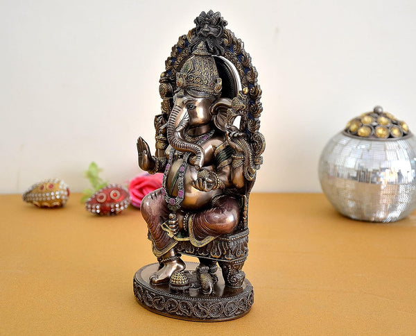 Resin Lord Ganesha Idol (Height 10 Inches) Entryway Setting