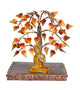 Iron Buddha Tree Sculpture under bodhi tree (Height: 16 Inches)