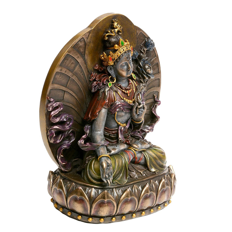 Resin Large Tibetan Buddhist Green Tara Statue (Height : 6 inches)