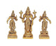 Brass Vishnu BhuDevi Sridevi Statue (Height : 6 inches)