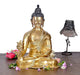 Brass Buddha Statue Meditation pose (Height: 15 Inches)