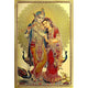 Gold Foil Radha Krishna Poster (Length 18 Inch X Width 12 Inch)