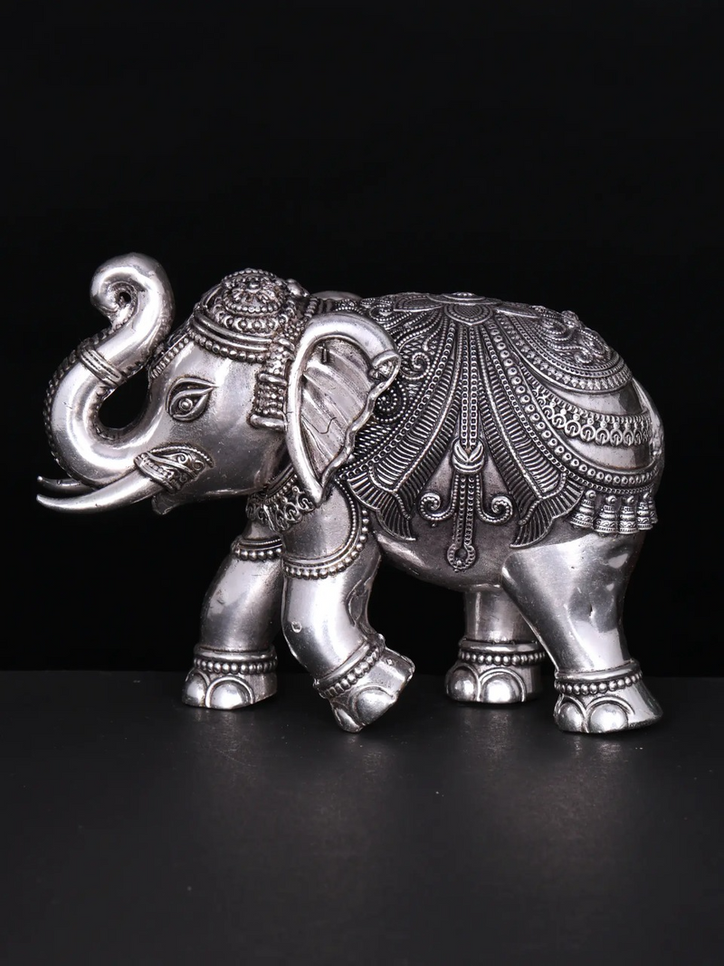 Bronze Elephant Figurine Best gifts (Silver)