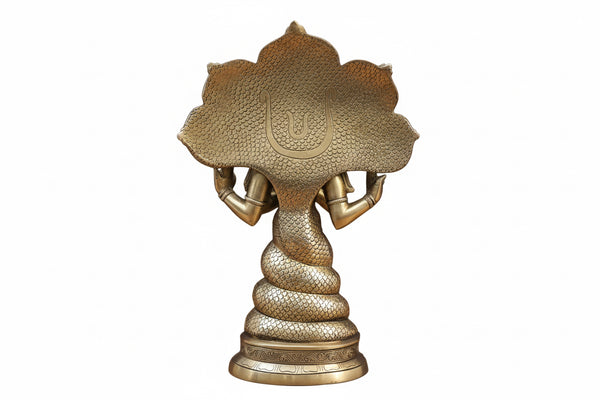 Brass Patanjali Statue- Golden Finish (Height : 15.5 Inches) Study Setting