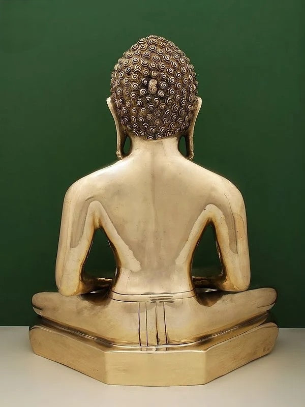 Superfine Brass Shri Mahavir Swami Jain Bhagwan (Height: 51 cm)