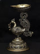 Brass Superfine Small Peacock Diya statue (Height : 5 Inches)
