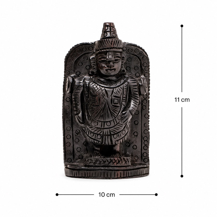 Sacred Karungali Lord Venkateswara Statue Craft Detail