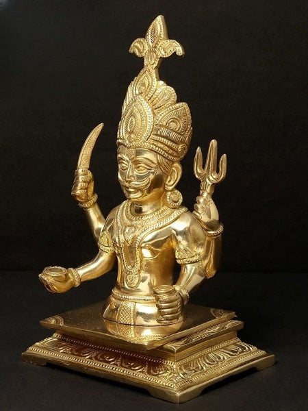 Brass Nakoda (Deity Of The Jains) (Height: 24 cm)