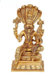 Brass Bhagawan Narasimha With Bhudevi (Height: 13 Inches)