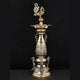 Superfine Brass Designer Peacock Lamp (Height :16 Inches)