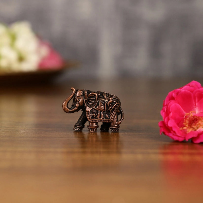 AONA Pure Copper miniature Elephant Idol