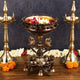 AONA Pure Brass Urli with Stand Diyas