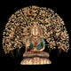AONA Brass Lord Shiva & Kalpavriksha Tree Statue Combo