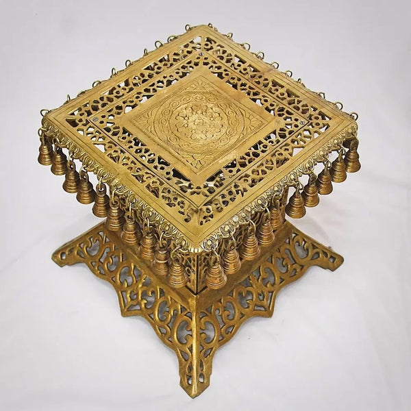 Brass Decorative Table Stand (Height:11 Inches) Study Setting