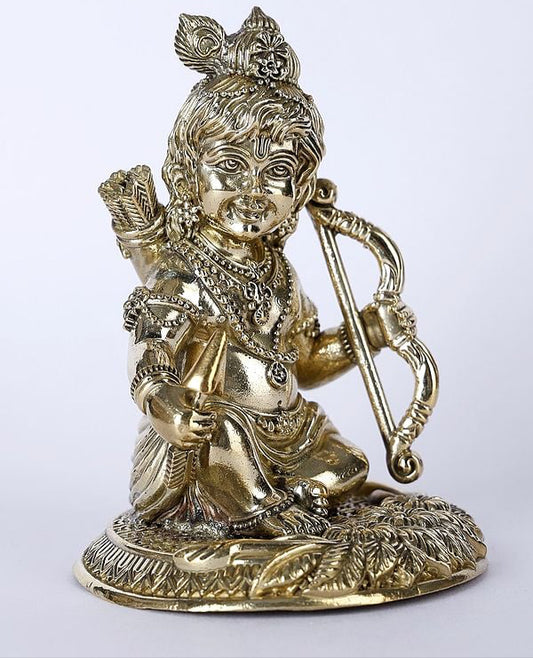 Superfine Brass Ram Lalla Murti (Height :5 Inches)