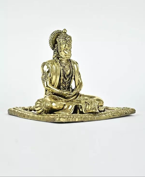 Superfine Brass Shri Ram Bhakt Hanumanji Idol (Height :4 Inches) Craft Detail