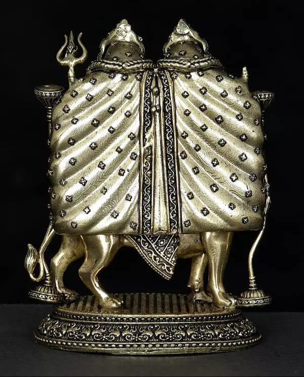 Superfine Brass Chamunda Devi Idol (Height :4 Inches)