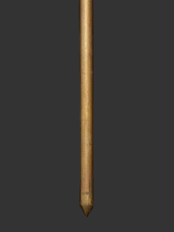 Handcrafted Brass Trishul of Lord Shiva (Height: 36 Inches) Study Setting