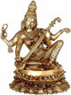Goddess Saraswati Brass Idol Handmade 17 inches