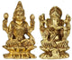 Small Lakshmi and Ganesha Sculpture 2 inches