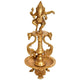 Brass Wick Lamp Featuring Dancing Ganesha 8 inches
