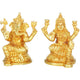 Brass Handmade Lakshmi Ganesha Pair 4 inches