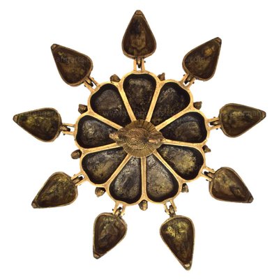 Brass Peacock Paan Box with Lids statue (Height :5 Inches)