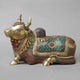 AONA Brass Divine Nandi Seated Sculpture