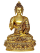 Buddha Brass Statue Abhaya Mudra (Height: 12.5 inches)