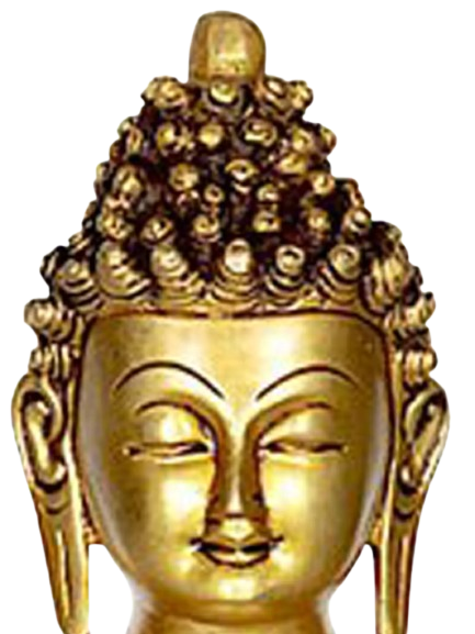 Buddha Brass Statue Abhaya Mudra (Height: 12.5 inches)