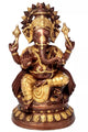 AONA Brass Large Size Ganesha Sculpture