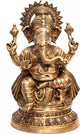 AONA Brass Large Size Ganesha Sculpture