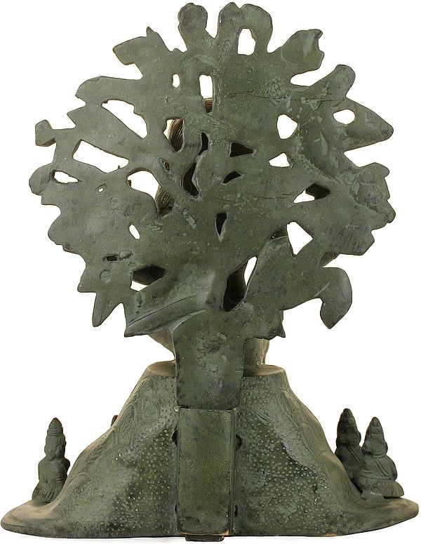 The Magnificence of Dakshinamurti Shiva in Brass | Handmade 12 Inch antique