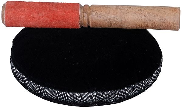 Brass OM Singing Bowl (Height:6 inches) Study Setting