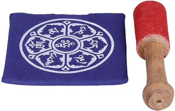 Brass Tibetan Buddhist Yoni Singing Bowl (Height: 4 cm)