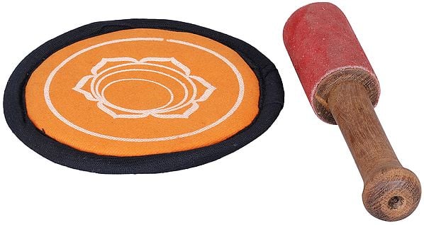 Brass Tibetan Buddhist Singing Bowl (Height: 4 cm)