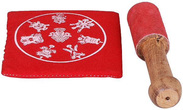 Brass Tibetan Buddhist Lotus Singing Bowl (Height: 4 cm)