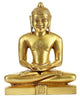 Brass Jain Tirthankara statue (Height: 28 cm )