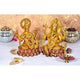 Brass Ganesha Lakshmi on pink lotus Idol (Height - 10')