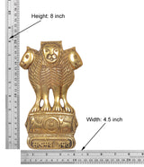 Brass Ashoka Stambh wall hanging, Height 8 in, Width 4.5 in