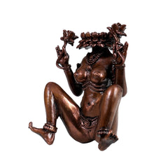 PURE COPPER LAJJA GAURI IDOL TRADITONAL SHAKTI FORM 4 INCHES