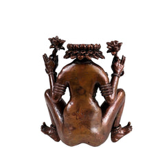 PURE COPPER LAJJA GAURI IDOL TRADITONAL SHAKTI FORM 4 INCHES