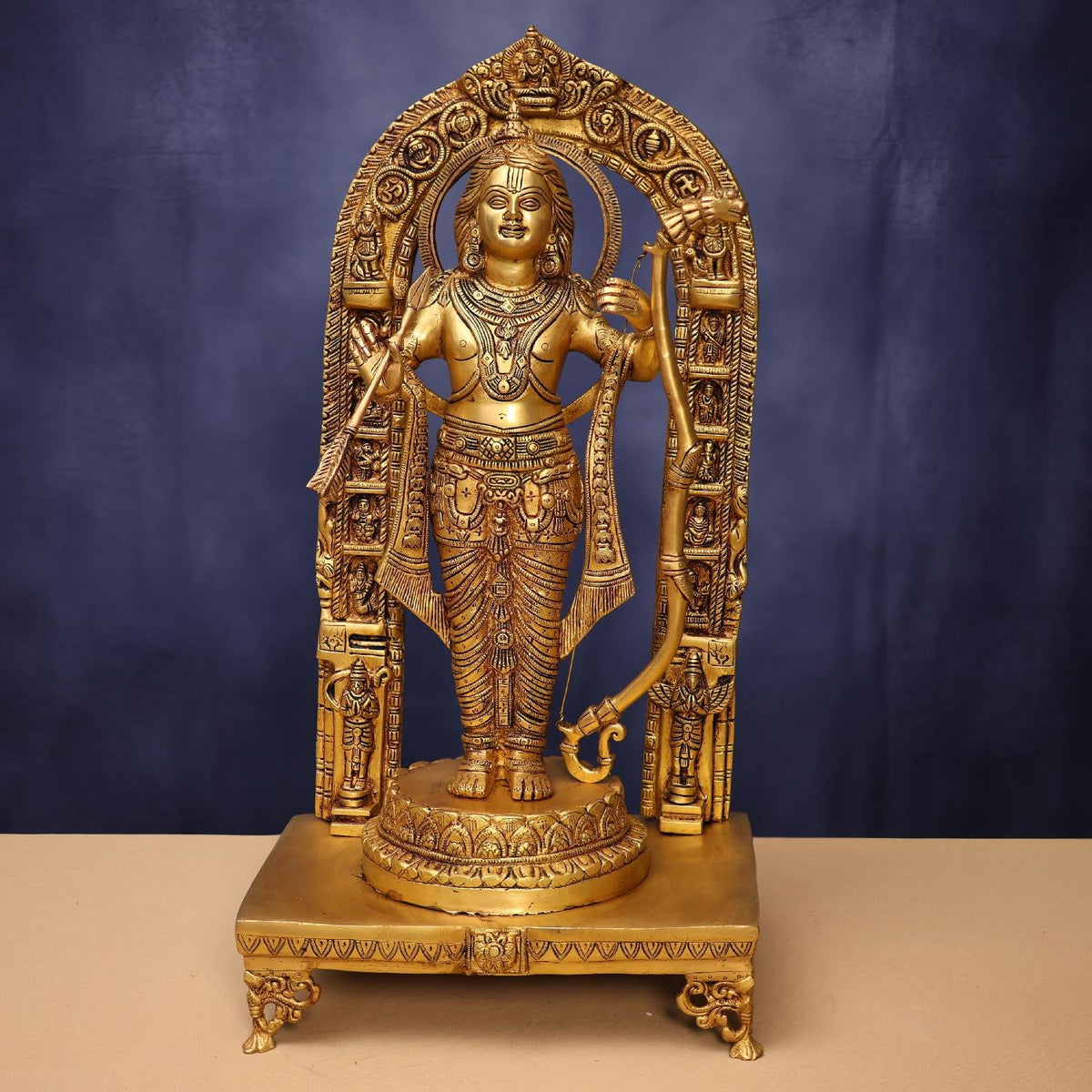 Brass Ram Lala Idol (Height: 24 Inches)