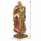 Shrinath Ji Standing Sculpture Dwarkadhish Statue Shreenath Ji Idol Figurine Murti for Temple Puja Home Office Decor Gifting Purpose 10 Inches