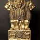 Large Brass National Emblem of India | Versatile for Standing and Wall Hanging Display 34 inches