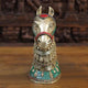 Brass Horse Head Beautiful Home Decor (Height: 11 inches)